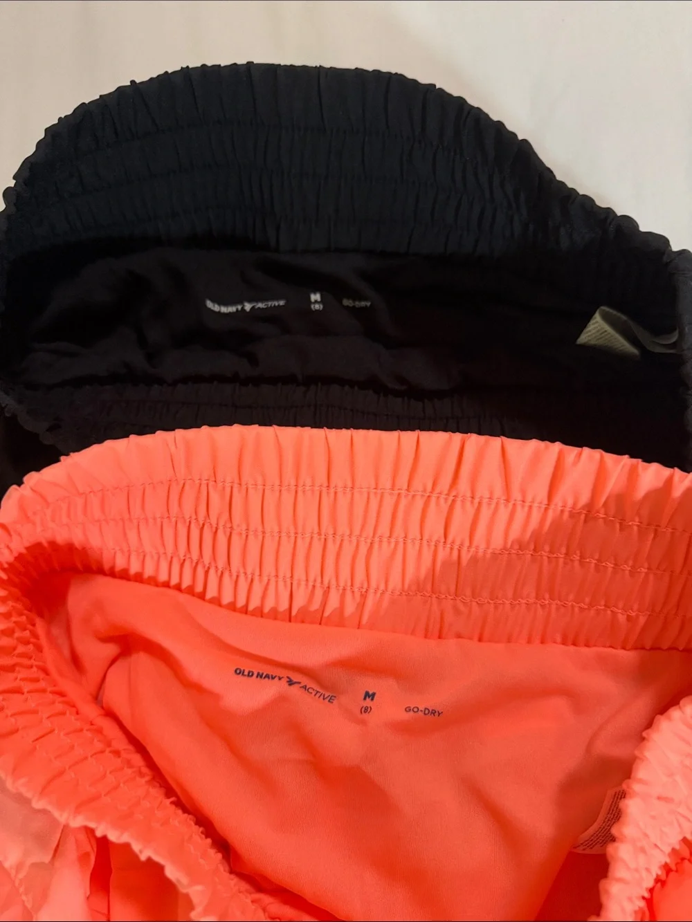 🏃‍♀️ Old Navy Girl’s Athletic Shorts - Black & Coral